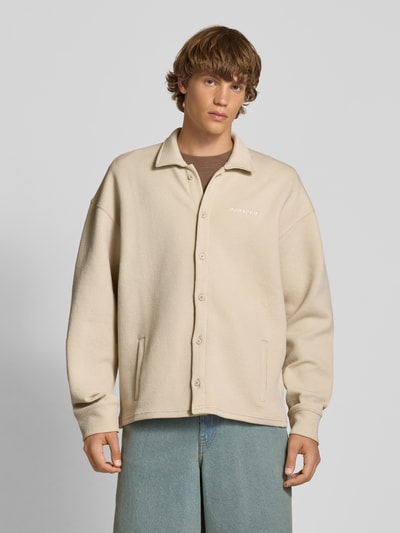 Pegador Relaxed Fit Hemdjacke mit Eingrifftaschen Modell 'Tate' Beige 4