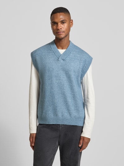SELECTED HOMME Relaxed Fit Pullunder mit Woll-Anteil Modell 'RAI' Hellblau 4