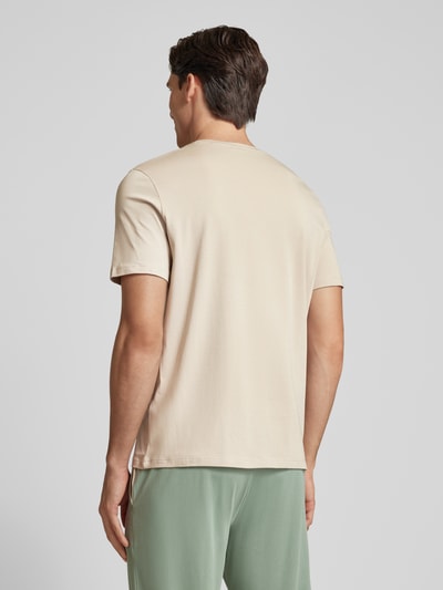 BOSS T-shirt met labelstitching, model 'MIX&MATCH' Beige - 5