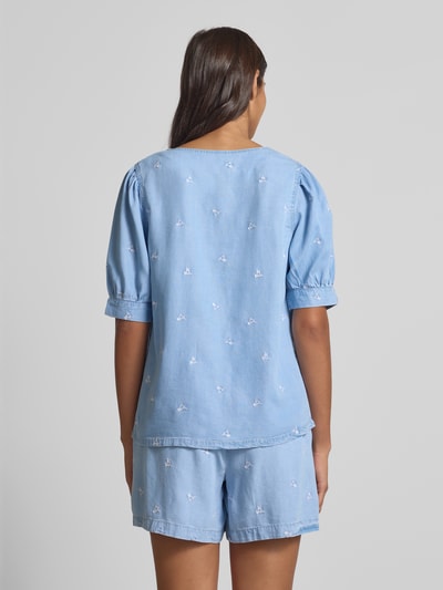 B.Young Bluzka jeansowa o kroju regular fit z dekoltem w serek model ‘KOSMO’ Niebieski 5