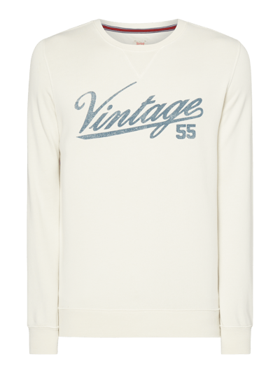 Vintage 55 Sweatshirt mit Logo-Print Ecru 2