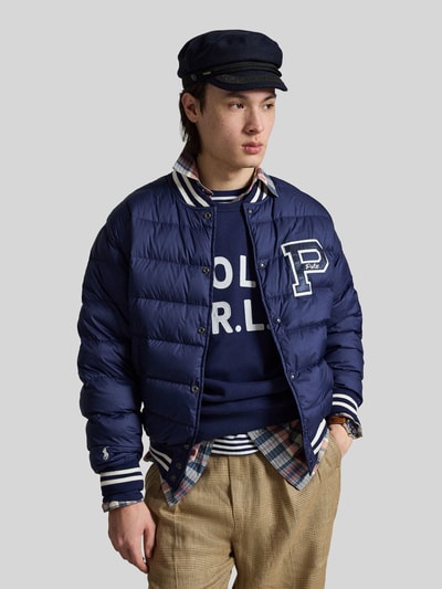 Polo Ralph Lauren regular fit bomberjack met logodetail Marineblauw - 4