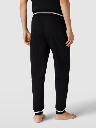 BOSS Sweatpants met labeldetail, model 'Iconic' Zwart - 5