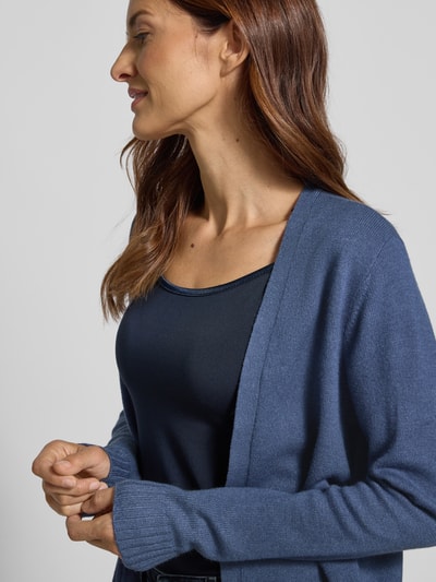 Vila Strickcardigan mit offener Vorderseite Modell 'VIRIL' Rauchblau 3