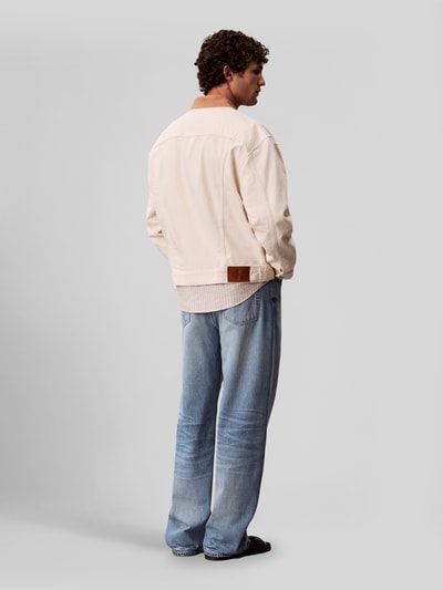 Calvin Klein Jeans regular fit jeansjack van puur katoen Offwhite - 4