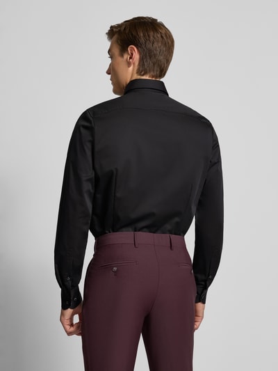 OLYMP Level Five Body fit zakelijk overhemd met knoopsluiting Zwart - 5