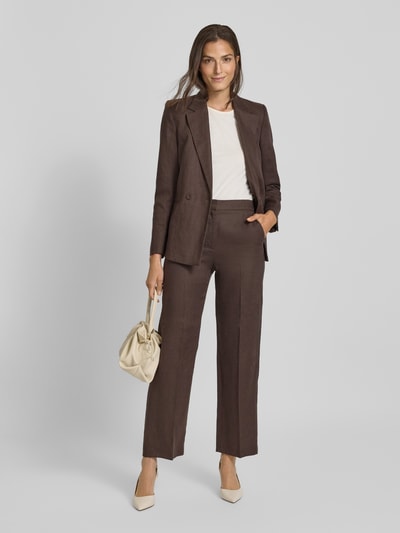 Mango Blazer mit Reverskragen Modell 'TEMPOLI' Dunkelbraun 1
