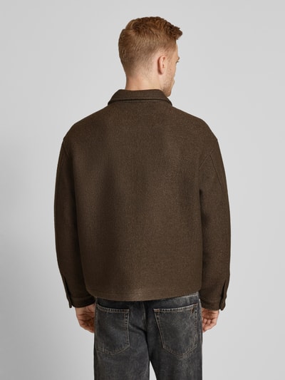 Jack & Jones Premium Jack met platte kraag, model 'RAPHAEL' Donkerbruin - 5