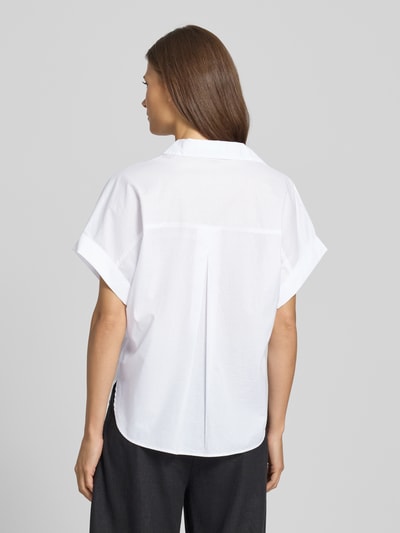 Someday Relaxed Fit Bluse mit V-Ausschnitt Modell 'Zusina' Weiss 5