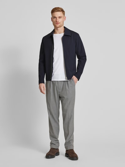 SELECTED HOMME Colbert met deelbare ritssluiting, model 'LIAM' Donkerblauw - 1