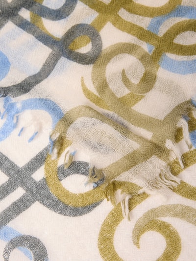 Hemisphere Schal mit Allover-Stitching Schilf 2