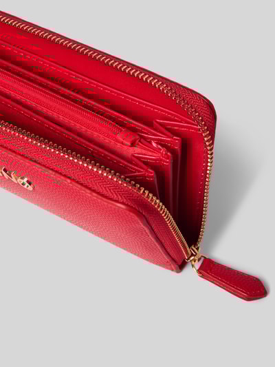VALENTINO BAGS Portemonnaie mit Label-Schriftzug Modell 'DIVINA' Rot 3