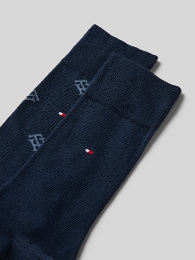 Tommy Hilfiger Socken mit Logo-Stitching im 2er-Pack Dunkelblau 2