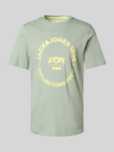 Jack & Jones T-shirt z nadrukiem z logo model ‘SIMON’ Miętowy 2
