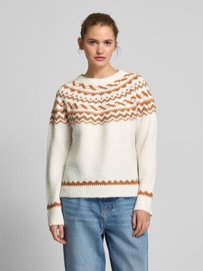 Only Pullover mit Norwegermuster Modell 'ISLE' Offwhite 4