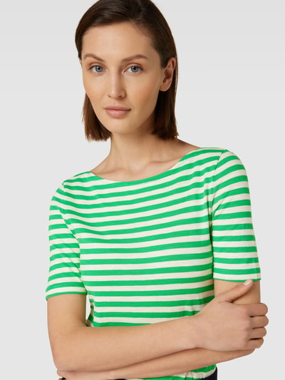 Marc O'Polo T-shirt met streepmotief Groen - 3