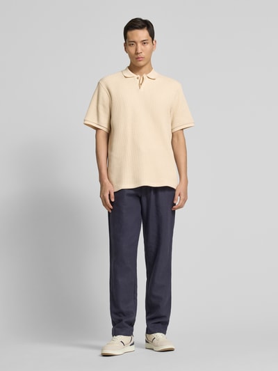 Les Deux Poloshirt met labeldetail Offwhite - 1