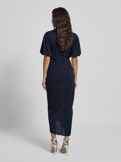 V by Vera Mont Cocktailjurk in wikkellook Donkerblauw - 5
