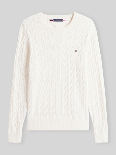 Tommy Hilfiger regular fit pullover van puur katoen Ecru - 2