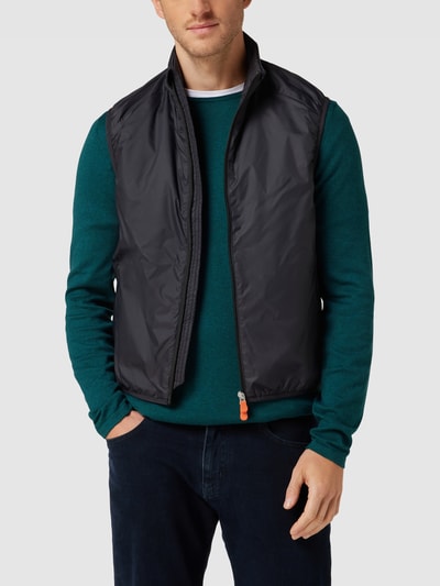 SAVE THE DUCK Gilet met ritszakken, model 'ORPHEUS' Zwart - 4