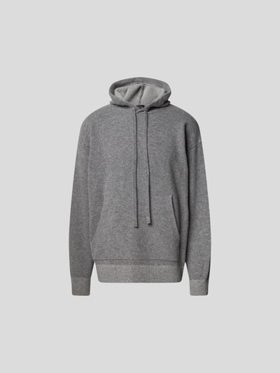 Roberto Collina Hoodie in Strick-Optik Dunkelgrau 2