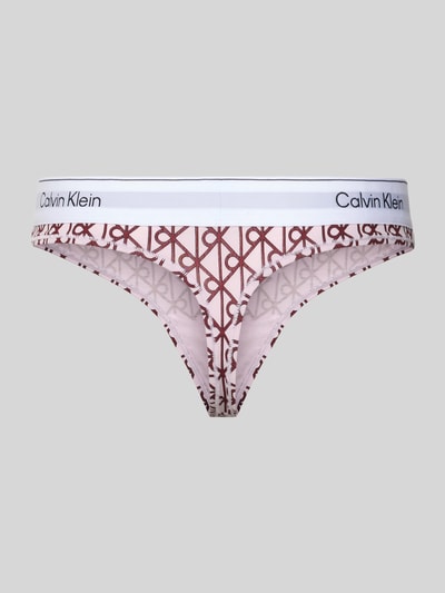 Calvin Klein Underwear String mit elastischem Logo-Bund Rosa 3