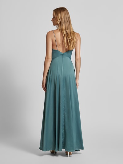 Jake*s Cocktail Abendkleid mit Wasserfall-Ausschnitt Schilf Melange 5