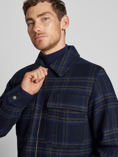 Jack & Jones Premium Jacke mit Kentkragen Modell 'BLURUSSEL' Dunkelblau 3