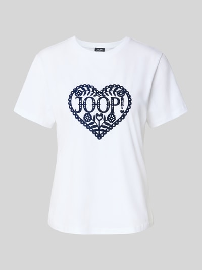 JOOP! T-shirt z okrągłym dekoltem model ‘Tita’ Granatowy 2