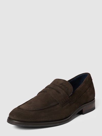 JOOP! SHOES Penny loafers met labeldetails Donkerbruin - 2