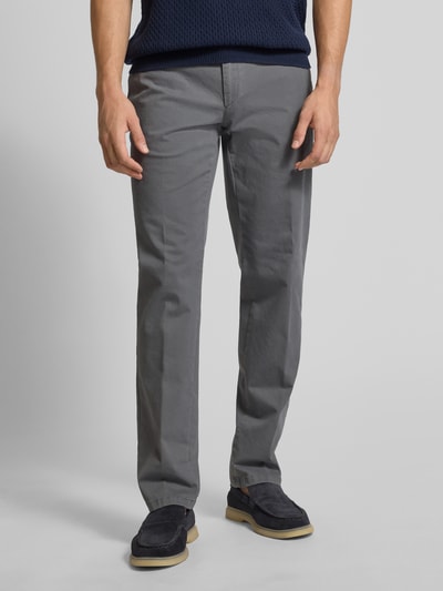 Brax Regular fit chino met achterzakken, model 'Everest' Grafiet - 4