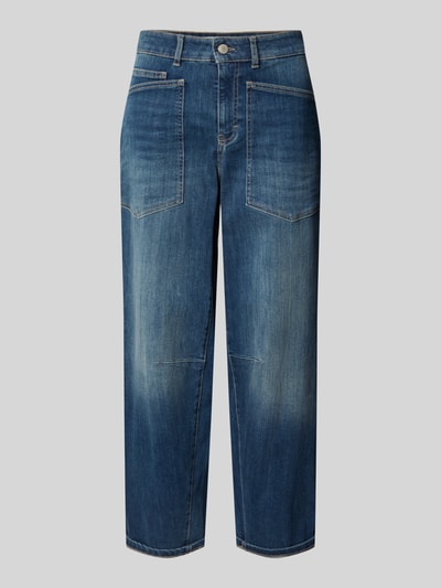 OPUS PANTS Mom fit jeans in used-look, model 'Melly breeze' Marineblauw - 2