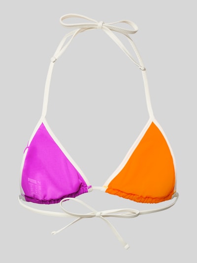 PUMA Bikinitop met logoprint Felroze - 3