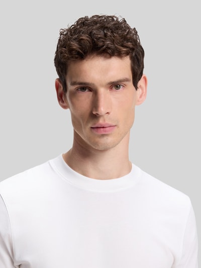 BOSS Regular fit t-shirt van puur katoen model 'Thompson 02' Wit - 3