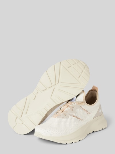 MoEa Sneakers met labelpatch en -print, model 'PINEAPPLE' Beige - 4