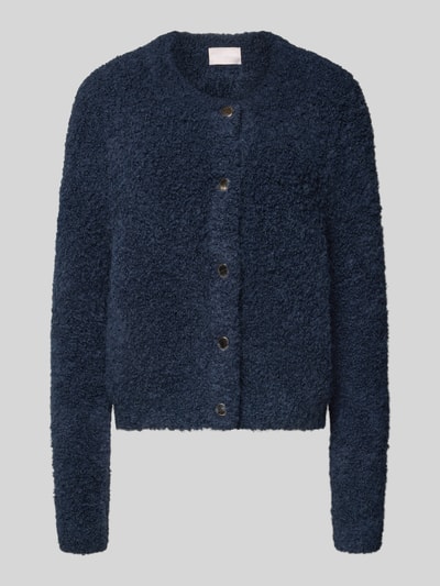 Hemisphere Gebreid jack van alpacamix met ronde hals Marineblauw - 2