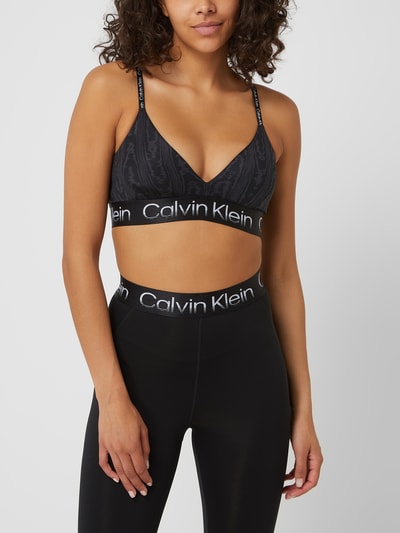 Calvin Klein Performance Bustier mit Logo-Bund  Black 4