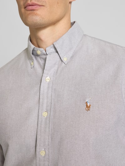 Polo Ralph Lauren Regular fit vrijetijdsoverhemd met logostitching, model 'Cub' Taupe - 3