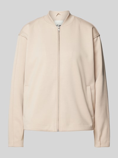 ICHI Sweatjacke mit Stehkragen Modell 'KATE NEO' Beige 1