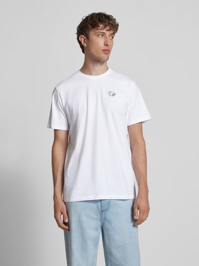 Dedicated T-Shirt mit Stitching und Rundhalsausschnitt Weiss 4