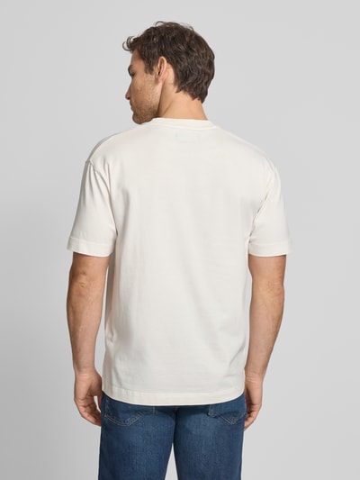 Marc O'Polo Relaxed Fit T-Shirt aus reiner Baumwolle Offwhite 5