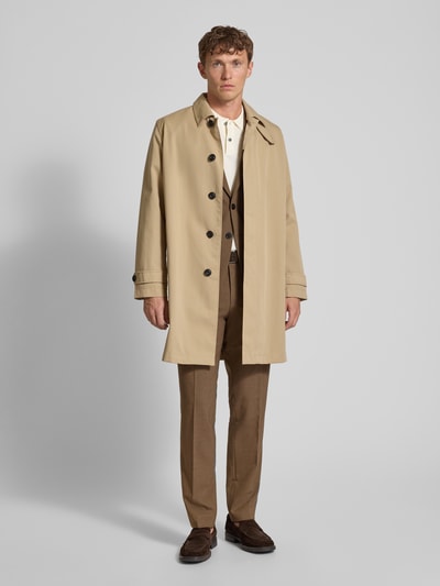 HUGO Relaxed Fit Trenchcoat mit Baumwoll-Anteil Modell 'MAVER2431' Beige 1