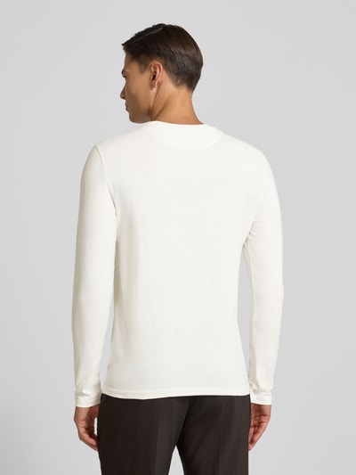 Christian Berg Men Shirt met lange mouwen en geribde ronde hals Offwhite - 5