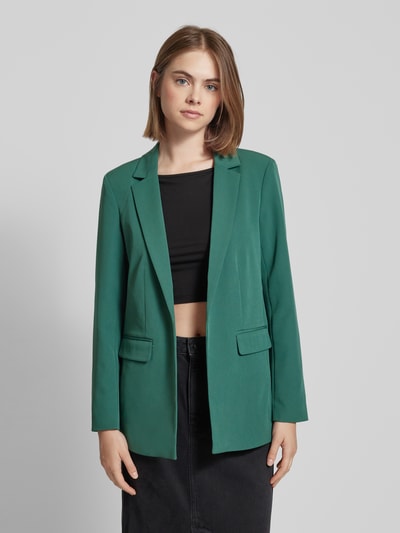 Pieces Loose Fit Blazer mit Belüftungsschlitz hinten Modell 'BOZZY' Dunkelgruen 4