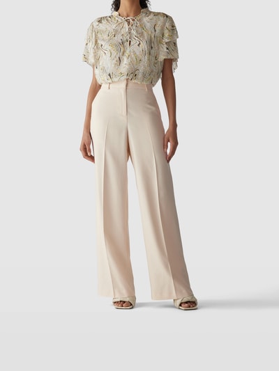 MSGM Hose mit Bügelfalten Beige 4