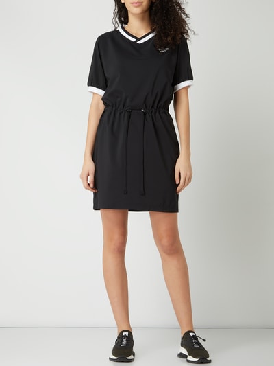 Reebok Shirtkleid mit geraffter Taille Black 1