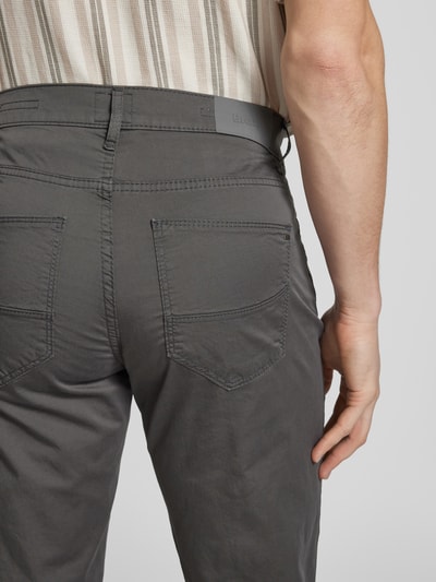 Brax Regular fit chino in 5-pocketmodel, model 'ULTRALIGHT' Antraciet - 3