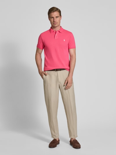 Polo Ralph Lauren Poloshirt mit Label-Stitching Pink 1