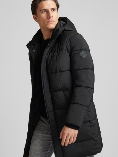 Christian Berg Men Steppjacke mit Kapuze Black 3