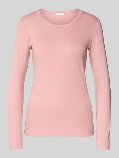 Tom Tailor Regular Fit Langarmshirt aus Baumwoll-Mix Pink 2